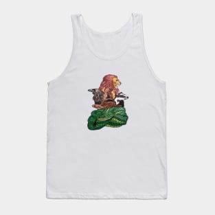 Lion, Badger, Snake and raven... Tank Top